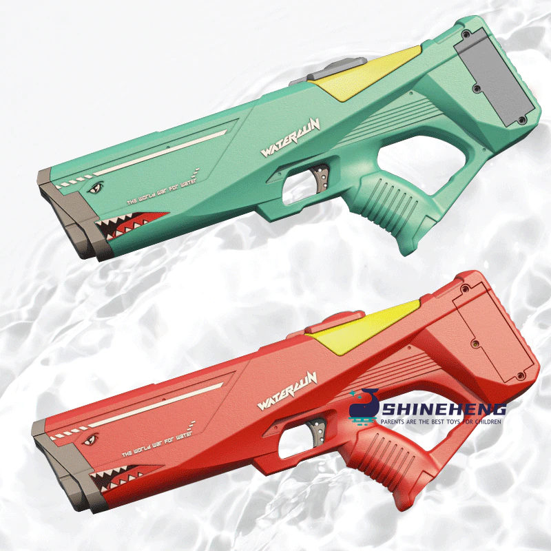 Electric Water Gun Toy Bursts Summer Play Watergun Toys 500ML Shark Automatic
