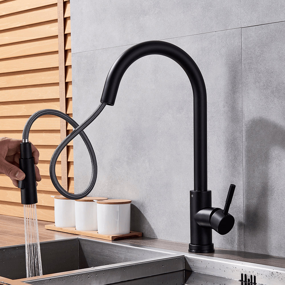 Touchless Free Activated Sensor Pull Out Spout Kitchen Faucet