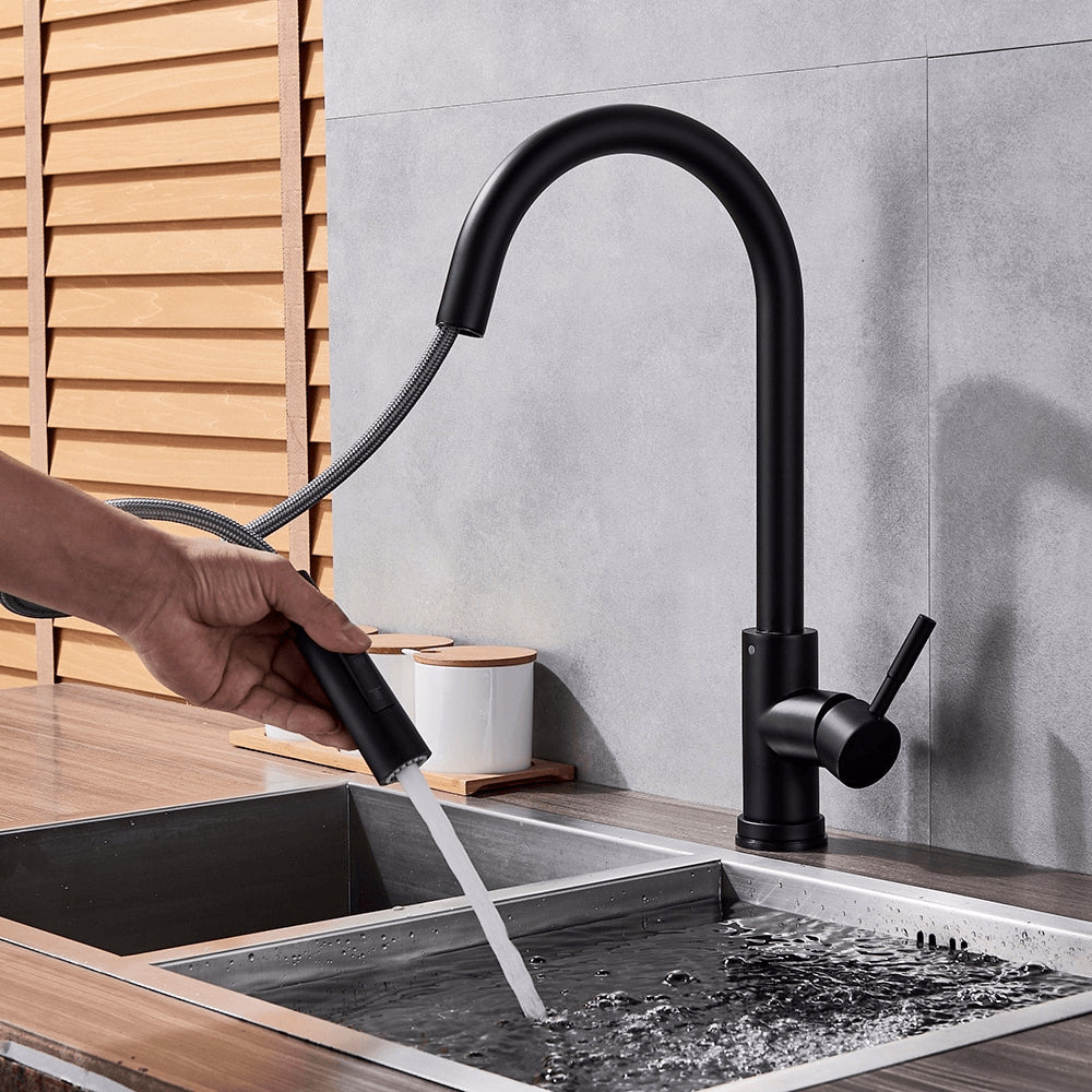 Touchless Free Activated Sensor Pull Out Spout Kitchen Faucet