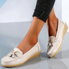 Women Flats Ballet Shoes Cut Out Leather Breathable Moccasins