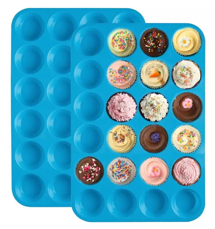 Non-Stick Silicone Baking Mould for Muffins, Cupcakes and Mini Cakes