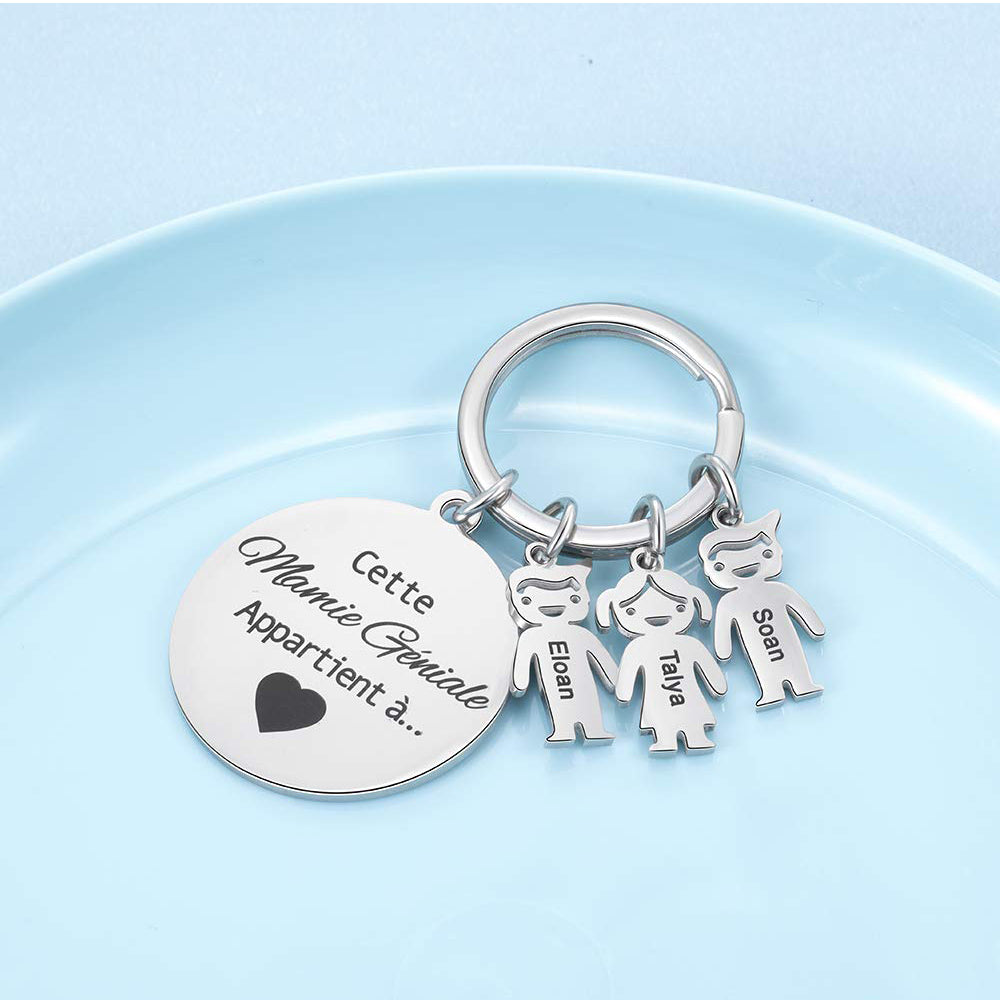 Personalized Family Love Keychain