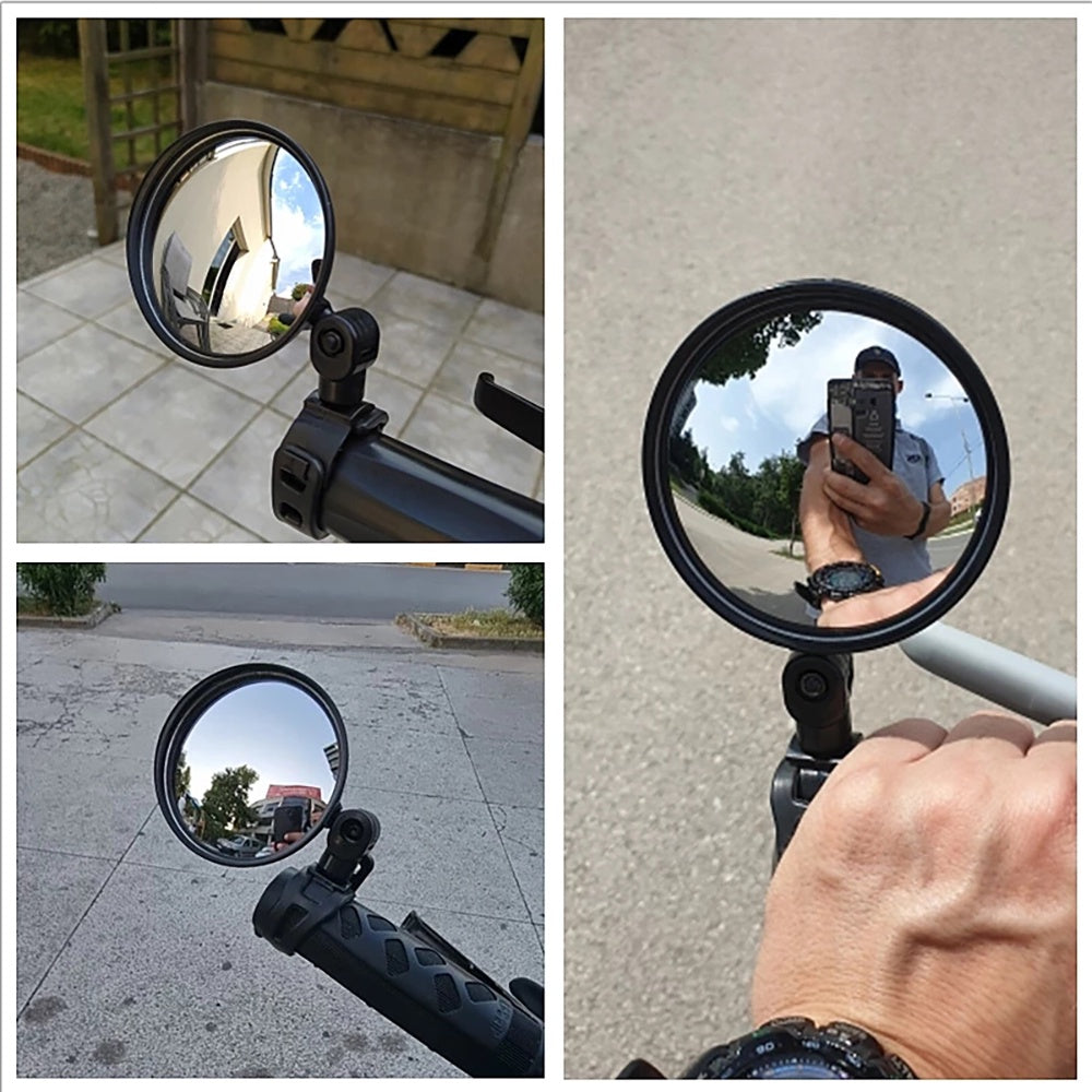 Bicycle Rearview Mirror Adjustable Rotate Wide-Angle 360