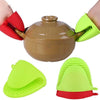 2 Pieces silicone heat resistant cooking pinch mitts, mini oven gloves