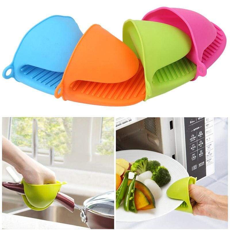 2 Pieces silicone heat resistant cooking pinch mitts, mini oven gloves