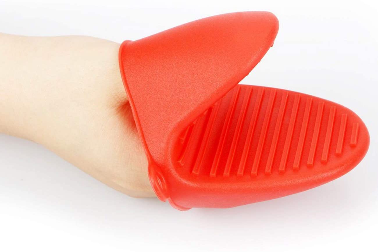 2 Pieces silicone heat resistant cooking pinch mitts, mini oven gloves