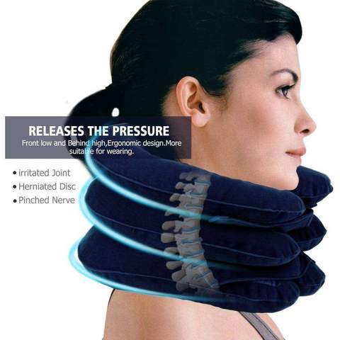 Aesthetic Cervical Neck Traction Medical Device Inflatable Air Collar - Weloveinnov