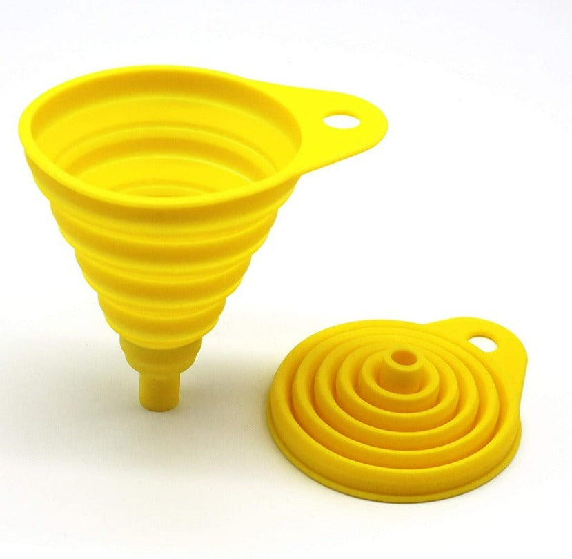 Easy Pour Collapsible Silicone Funnel no more mess