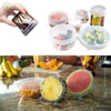 6PCS Set Universal Silicone Stretch Reusable Container Lids 