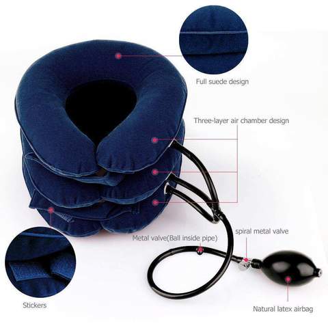 Aesthetic Cervical Neck Traction Medical Device Inflatable Air Collar - Weloveinnov