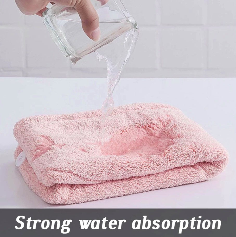 Microfiber Dry Hair Towel - Super Absorbent