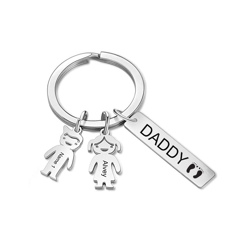 Personalized Family Love Keychain