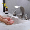 Luxurious Waterfall Basin Faucet Single Handle 3-Hole European Faucet