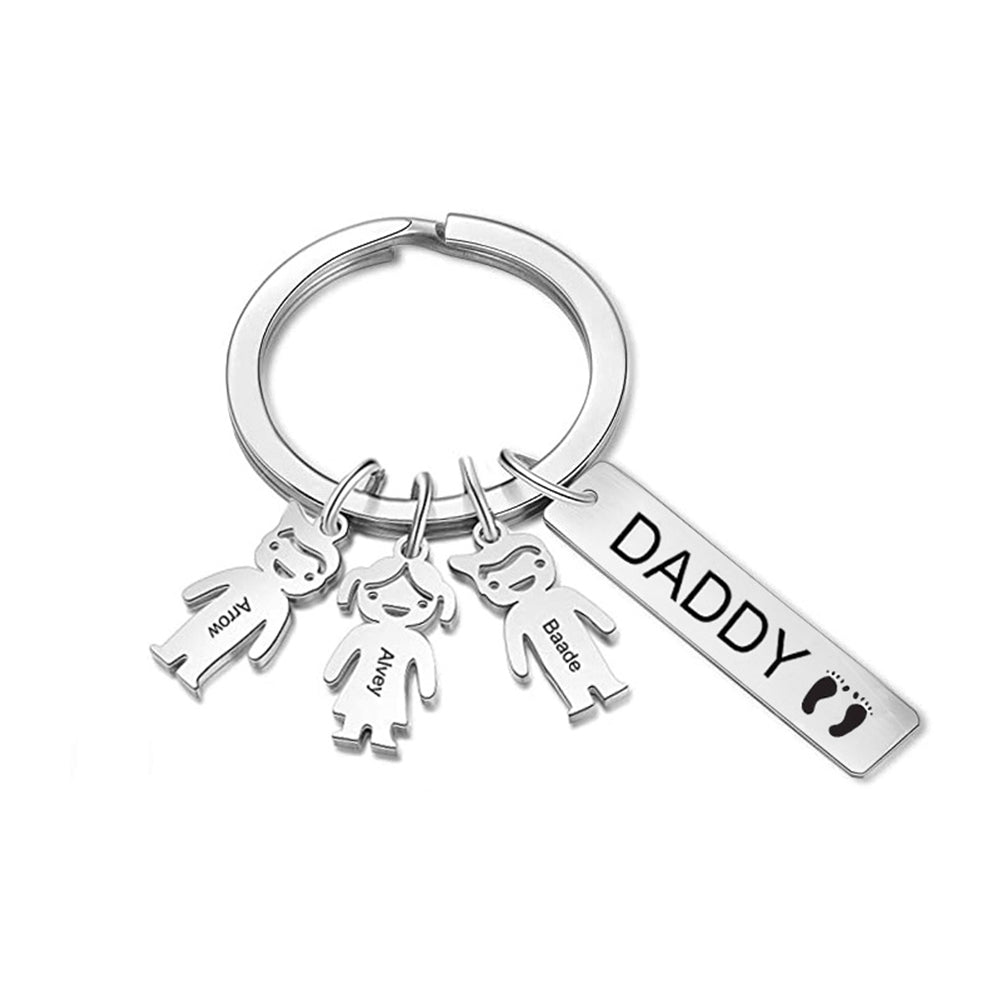 Personalized Family Love Keychain