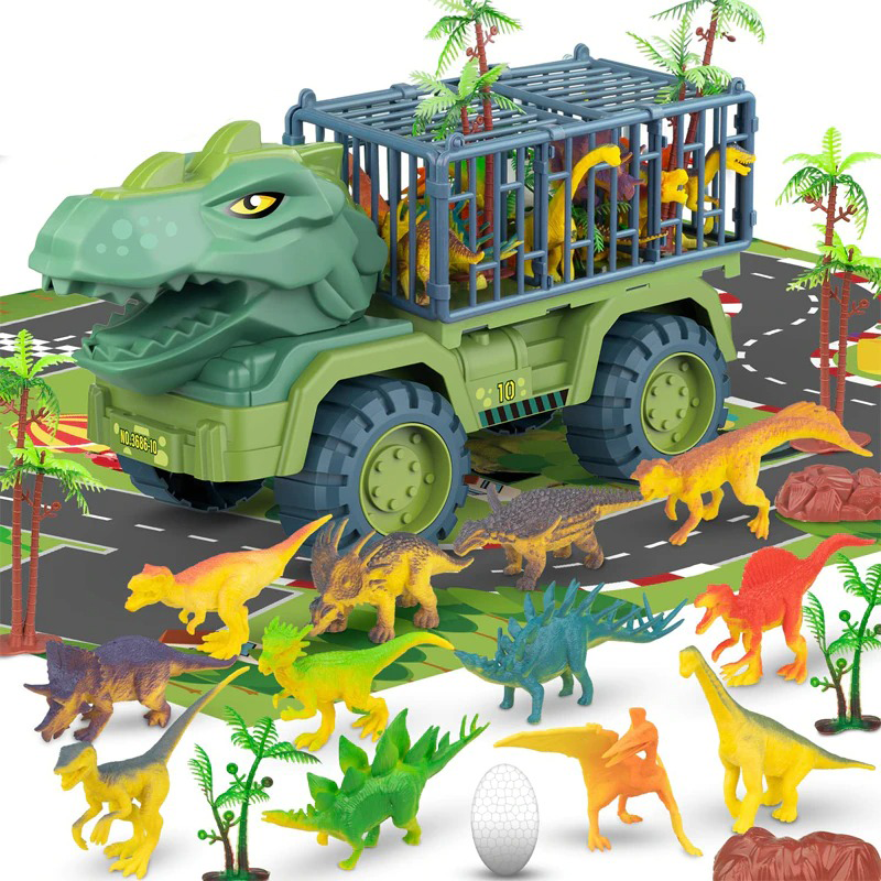 Dinosaur Truck Transport Carrier Vehicle Toy Car