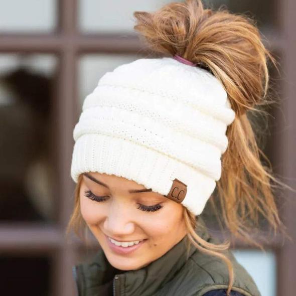 Ponytail Beanie - Weloveinnov