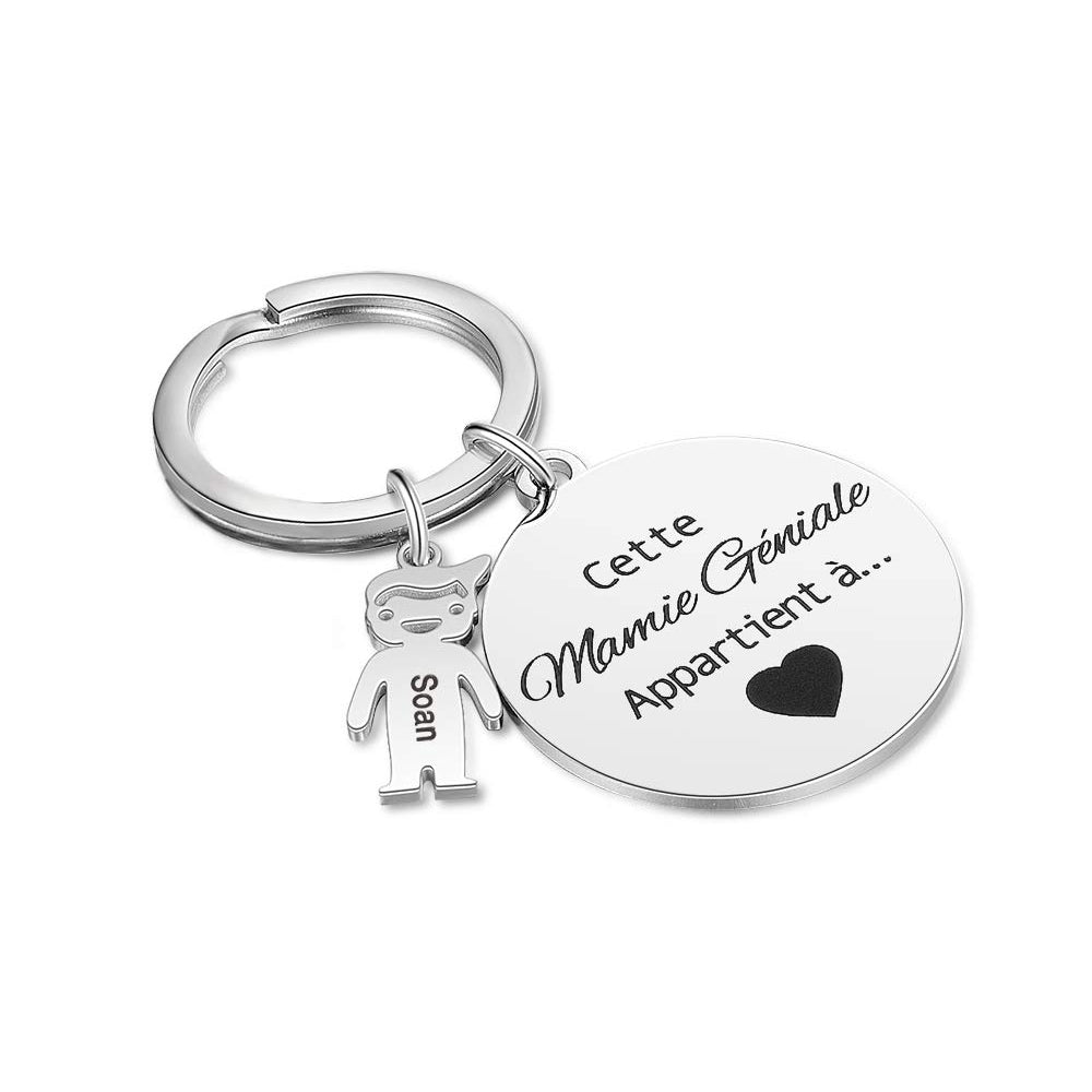 Personalized Family Love Keychain