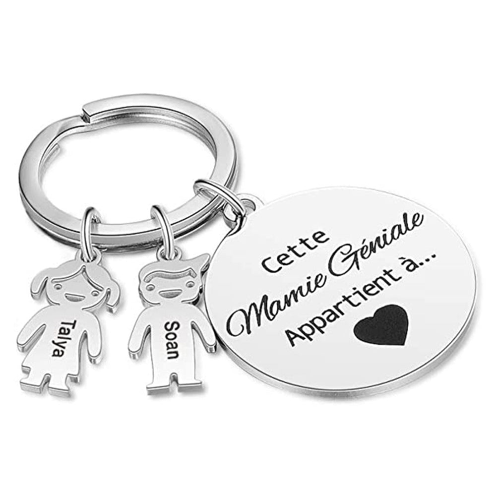 Personalized Family Love Keychain