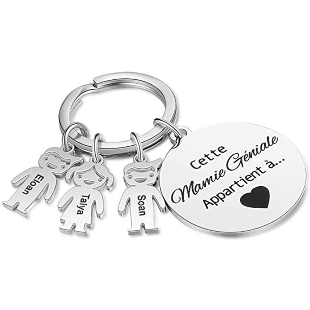 Personalized Family Love Keychain