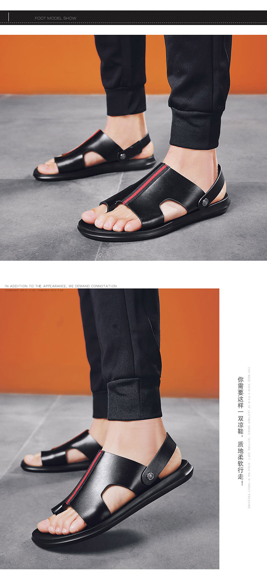 Summer Casual Breathable Men's Sandals with Bunion Correction