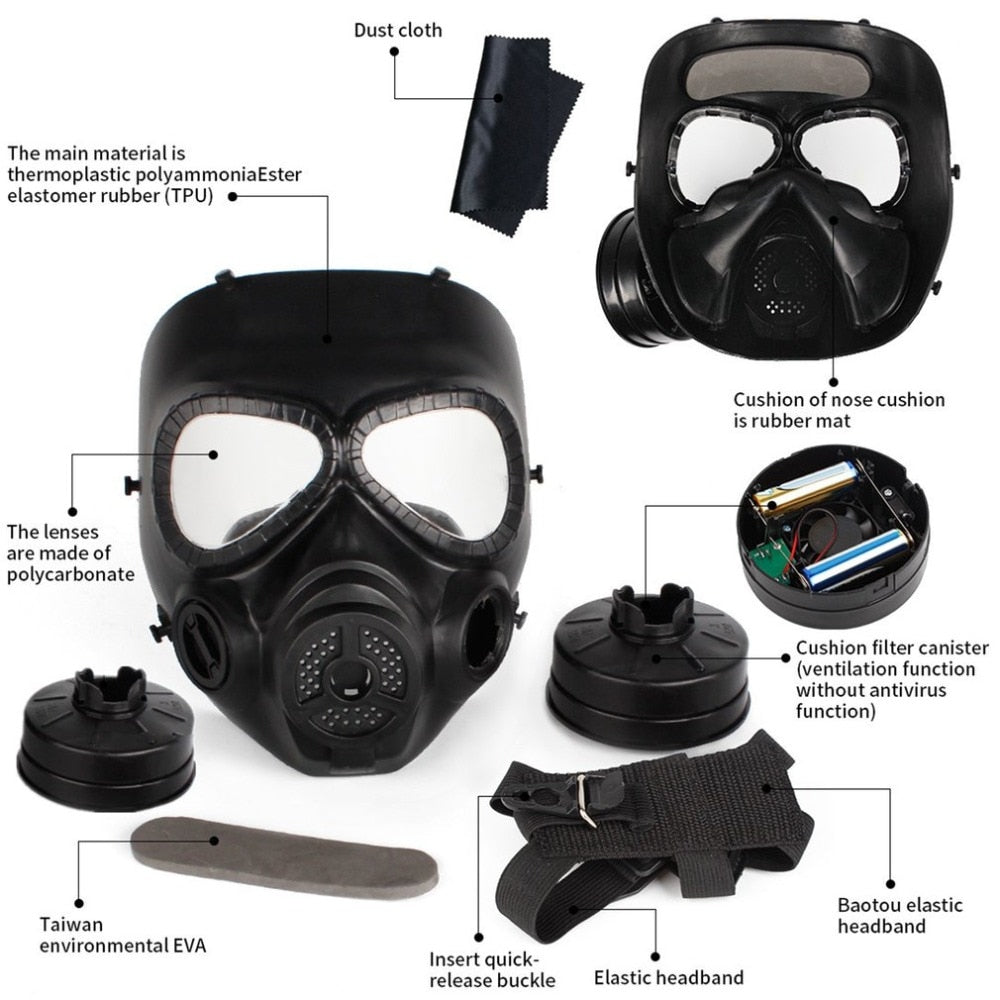 Full Face Airsoft Gas Mask