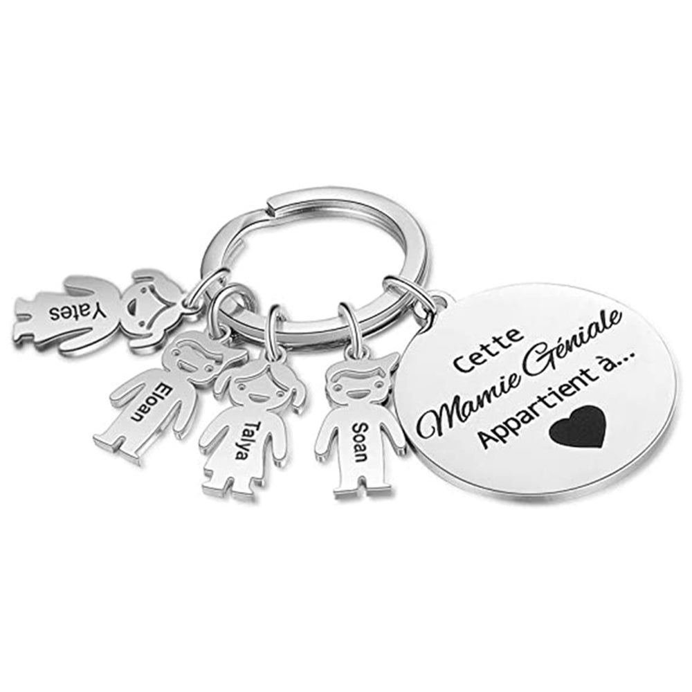 Personalized Family Love Keychain