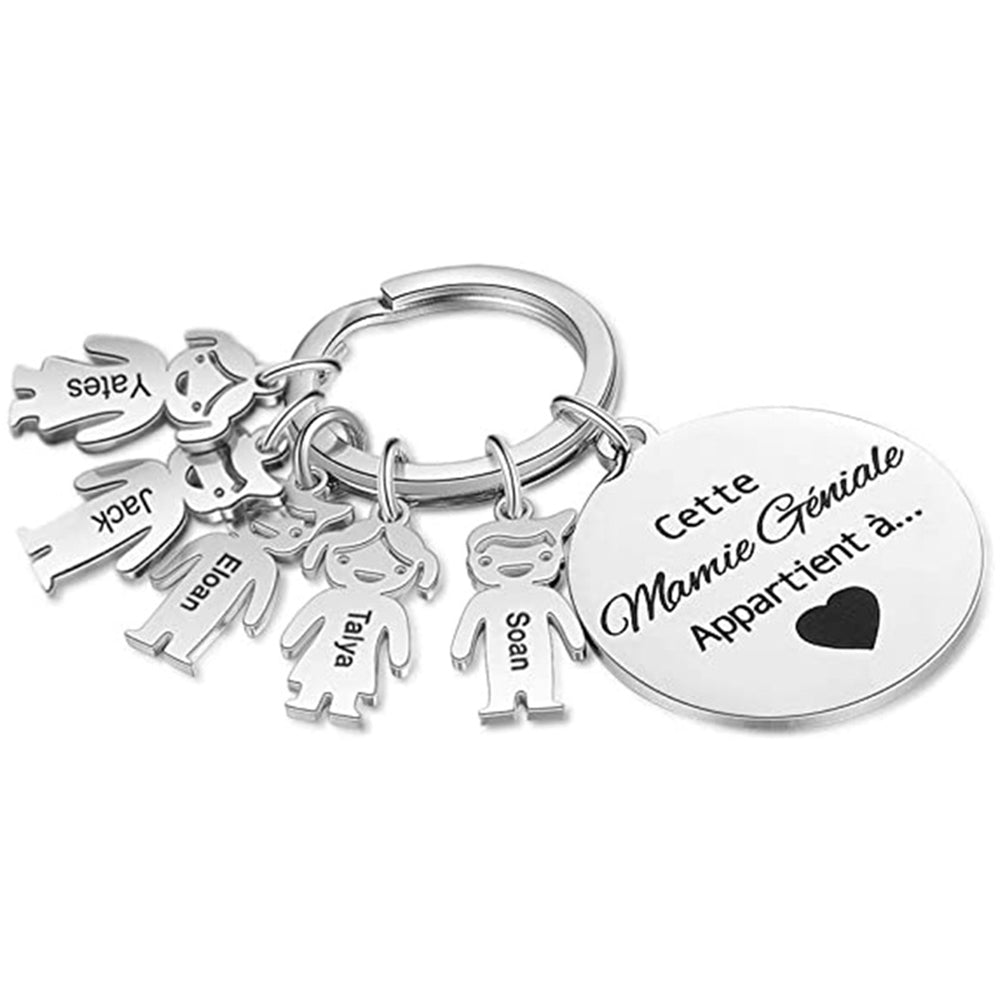 Personalized Family Love Keychain