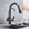 Pull Out Kitchen Faucets With Water Filter with Touch Sensor