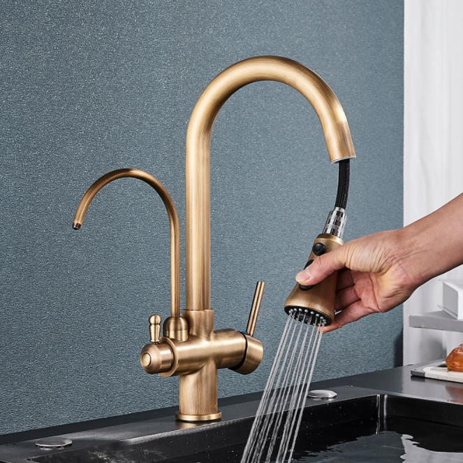 Pull Out Kitchen Faucets With Water Filter with Touch Sensor