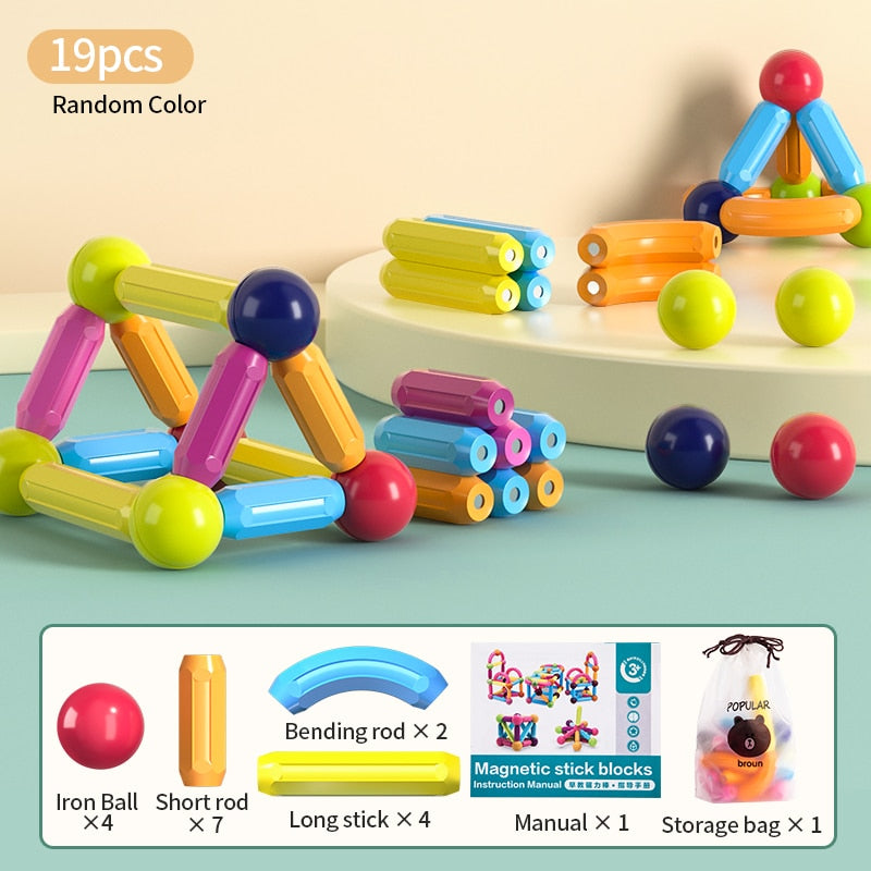 MAGBUILD Kids Magnetic Construction Set