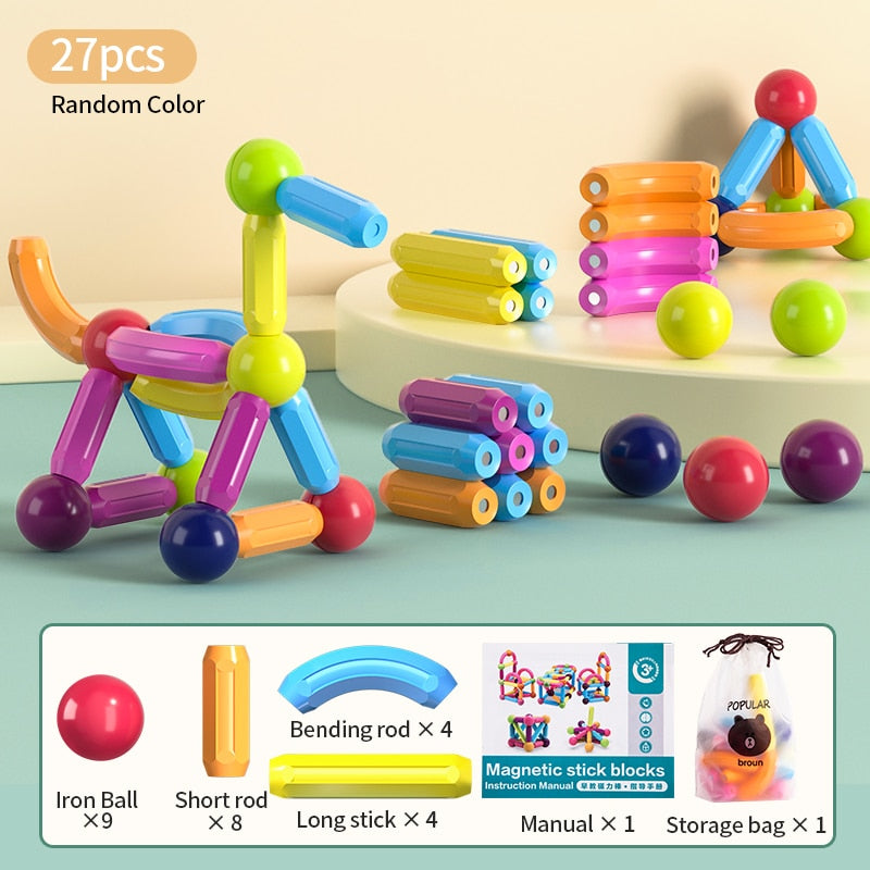 MAGBUILD Kids Magnetic Construction Set