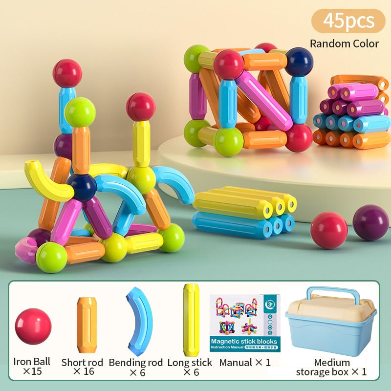 MAGBUILD Kids Magnetic Construction Set