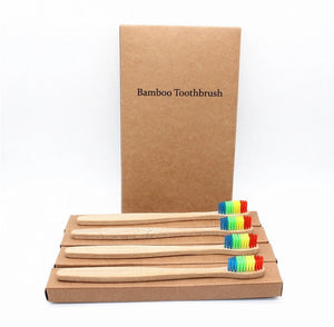 4 Pack || Natural EcoFriendly Bamboo Toothbrush - Weloveinnov