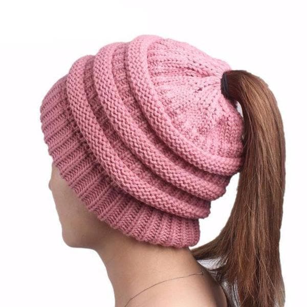 Messy Bun and Ponytail Beanie - Weloveinnov