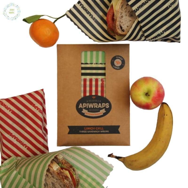 Apiwraps Australian Made reusable Beeswax Wraps - Everyday 