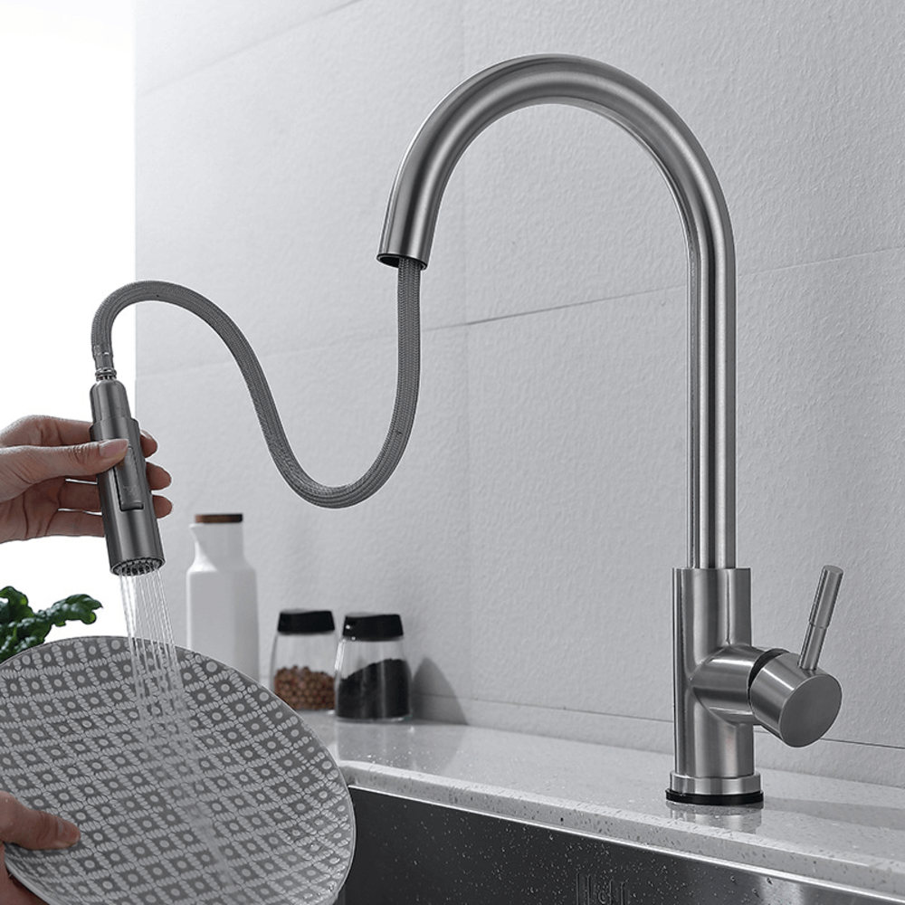 Touchless Free Activated Sensor Pull Out Spout Kitchen Faucet