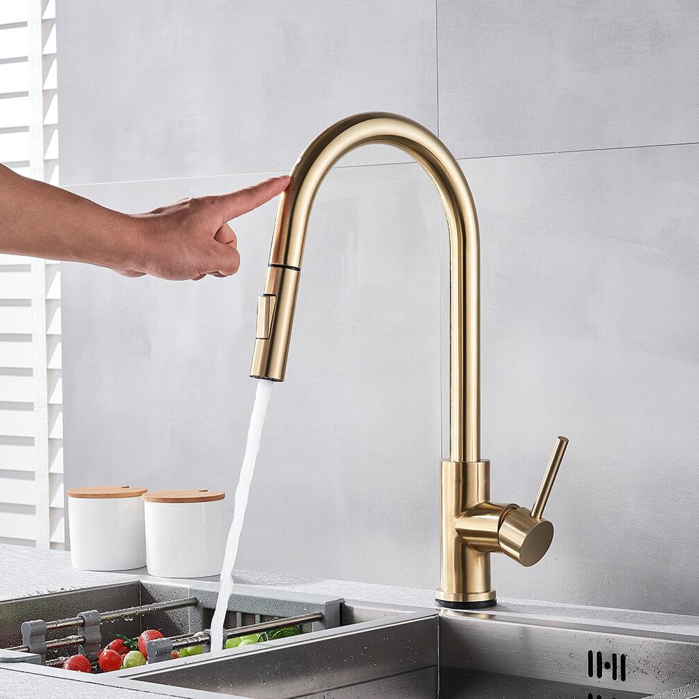 Imperium Touch Control Dual Function Pull Out Spout Kitchen Faucet - Signature Faucets