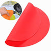 Load image into Gallery viewer, BPA Free Round Microwave Safe Non Stick Silicone Mat in Red