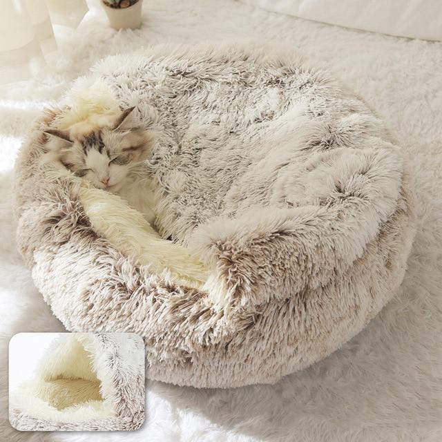 Calming Pet Nest Cave Bed