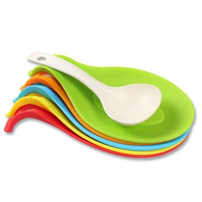 Durable Food-grade Utensil Holder Silicone Kitchen Spoon Rest