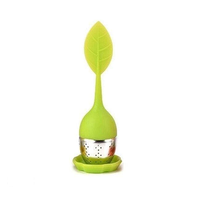 Leaf Shaped Teabag Filter Tea Strainer Silicone/Stainless 