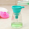 Mini Collapsible Silicone Funnel Foldable Hopper Space 