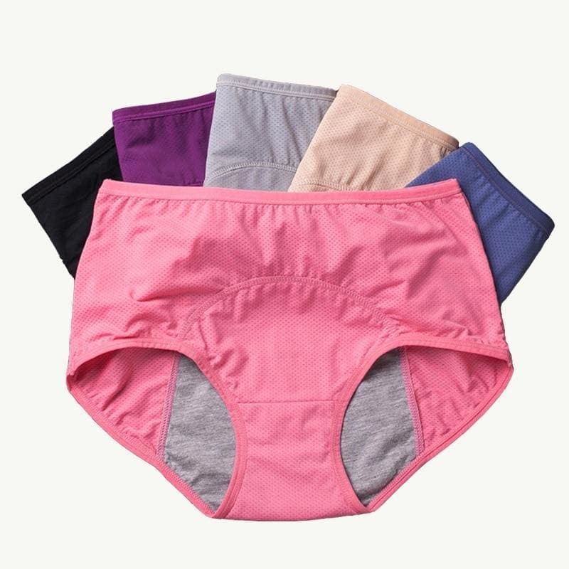 Culotte menstruelle anti-fuite taille haute pour femme