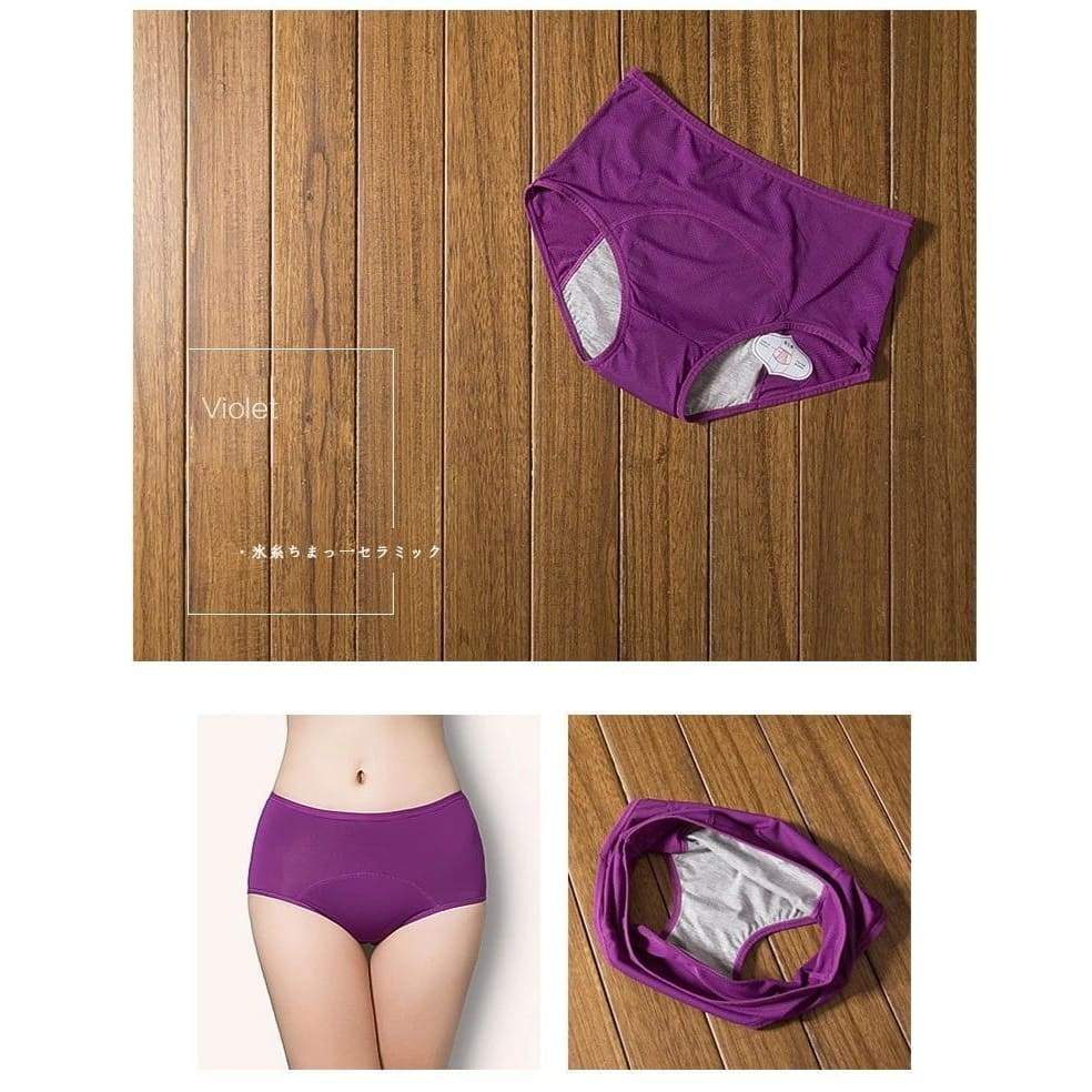 Culotte menstruelle anti-fuite taille haute pour femme