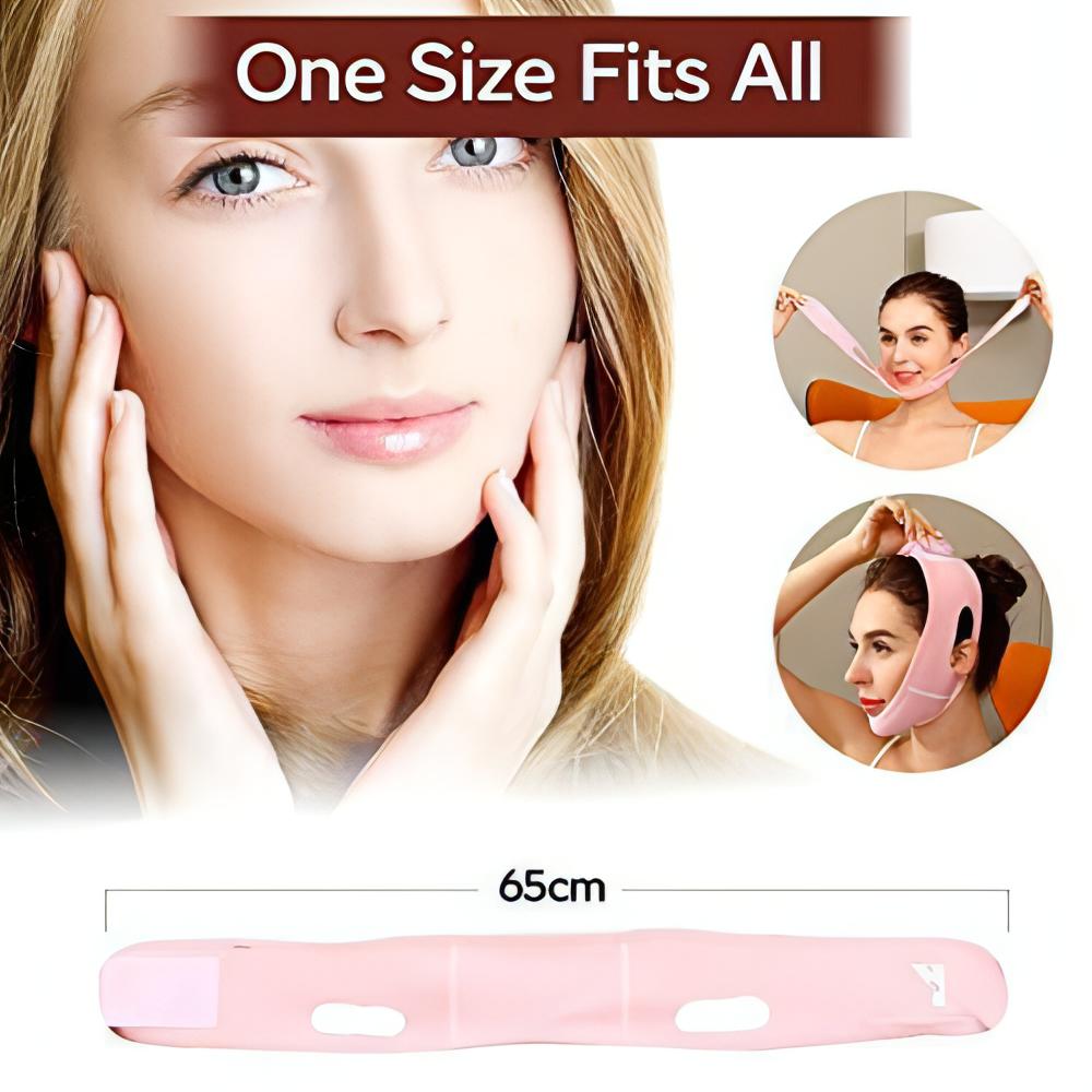 SINGLE STRAP CHIN REDUCER | Reusable V Line Mask Facial Slimming Strap Face Lifter