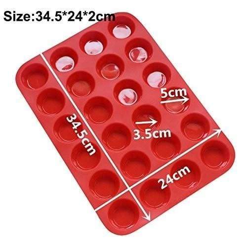 Non-Stick Silicone Baking Mould for Muffins, Cupcakes and Mini Cakes