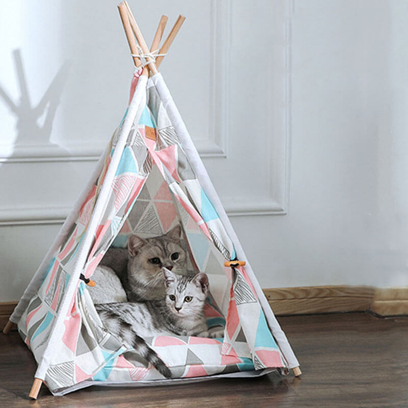 Cat Tent Teepee Bed Indoor Pet Cat House