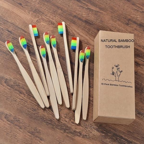 Bamboo Toothbrush - 10 Piece - Weloveinnov