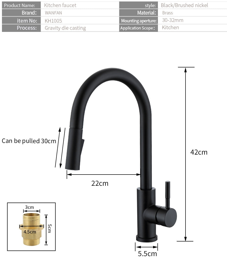 Smart Touch Kitchen Faucets Touchless