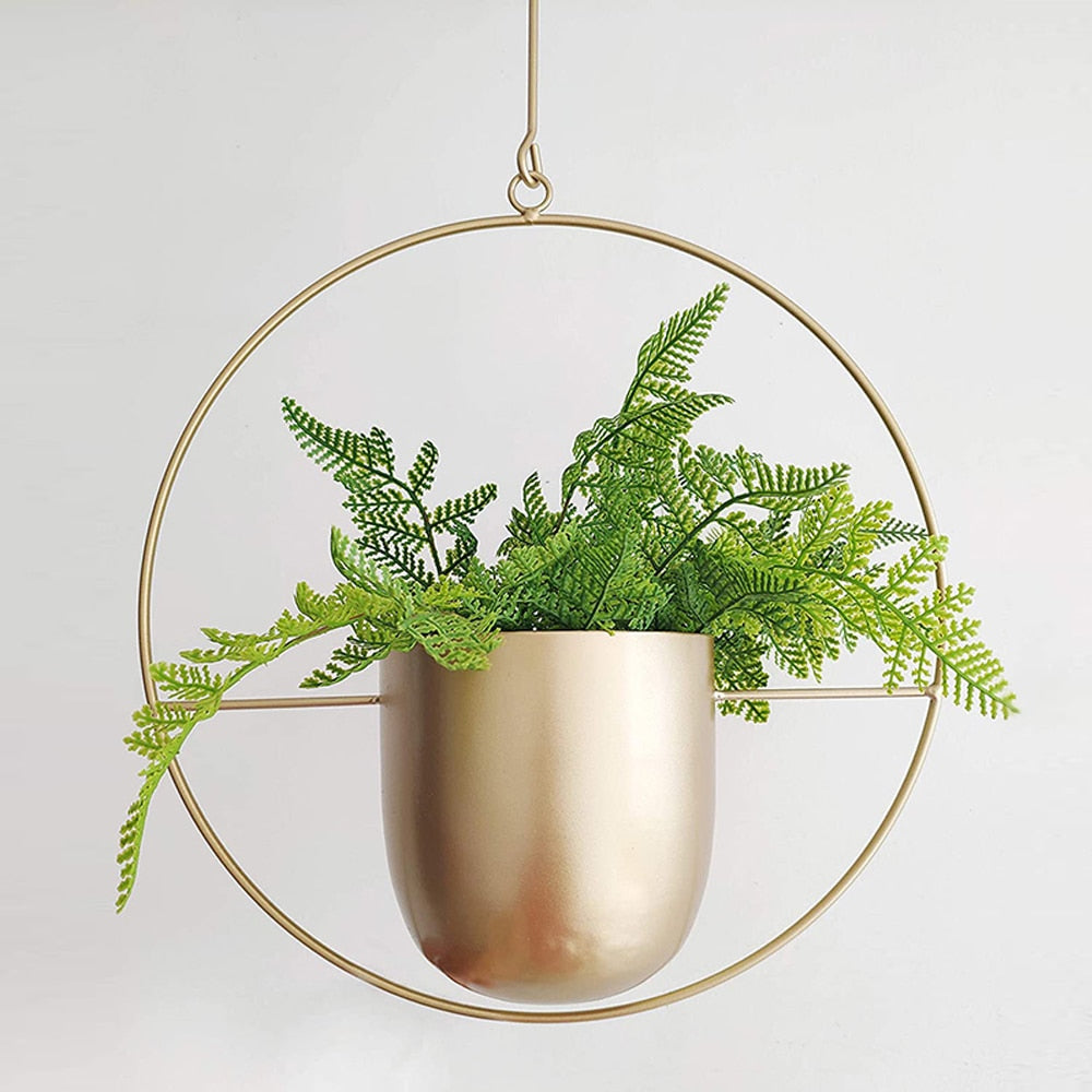 METAL HANGING NORDIC FLOWER POTS